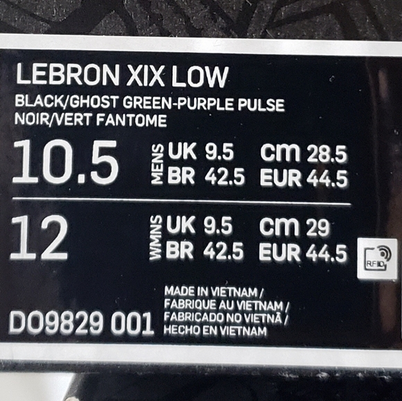 NEW Nike LeBron XIX Low 19 basketball shoes men's size 9.5, 10, 10.5 - Picture 9 of 10